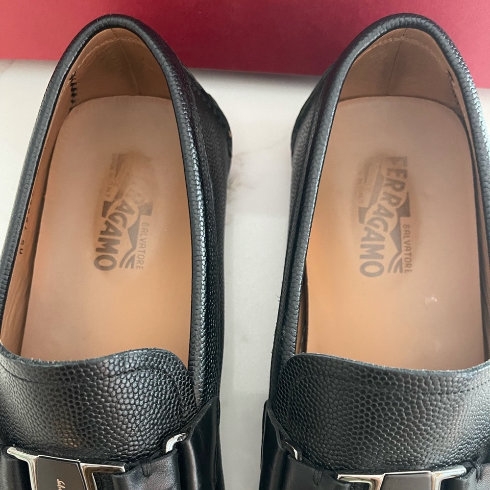 Salvatore Ferragamo Men's Sardegna Leather Moc Toe - Picture 4 of 6